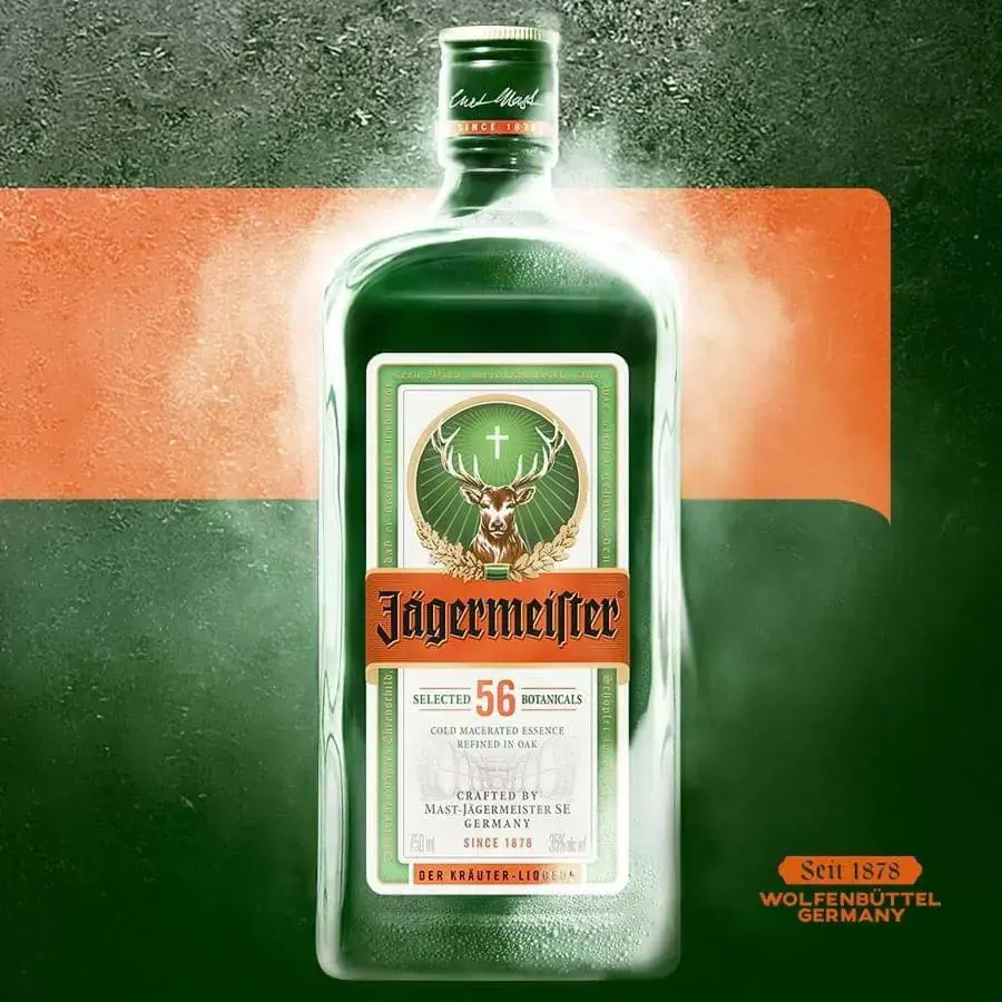 Rượu Liqueur Jagermeister 1000ml 2 Rượu Liqueur Jagermeister 1000ml - Ảnh 2