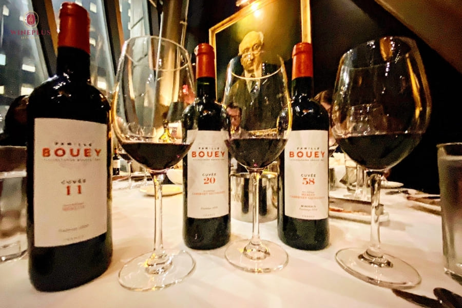 TOP 10+ chai rượu vang trắng ngon, dễ uống đáng thử nhất 2026 10 Famille-Bouey-Cuvee-23-Sauvignon-Semillon-ket-hop-huong-trai-cay-tuoi-voi-vi-chua-de-chiu
