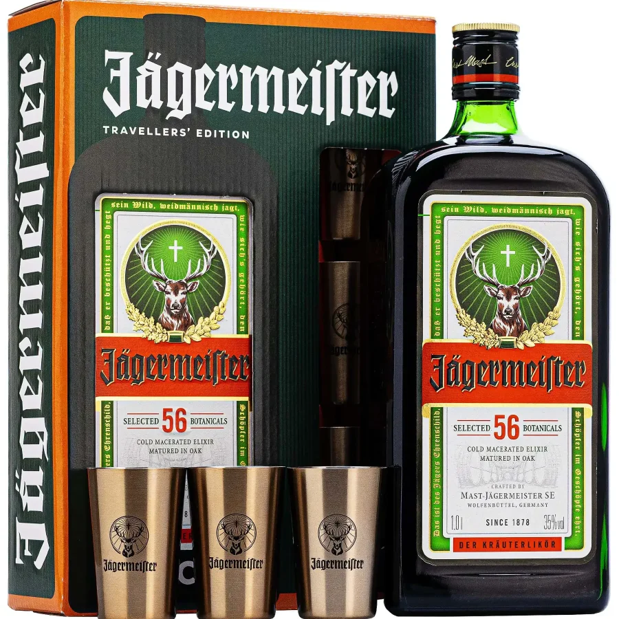 Hộp quà Liqueur Jagermeister 1000ml