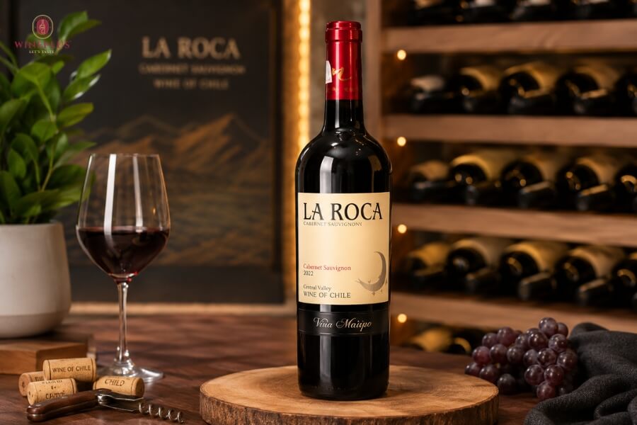 Rượu vang nấu ăn: Nguyên tắc, Công dụng & TOP 6+ dòng vang nổi bật 6 chile-la-roca-cabernet-sauvignon