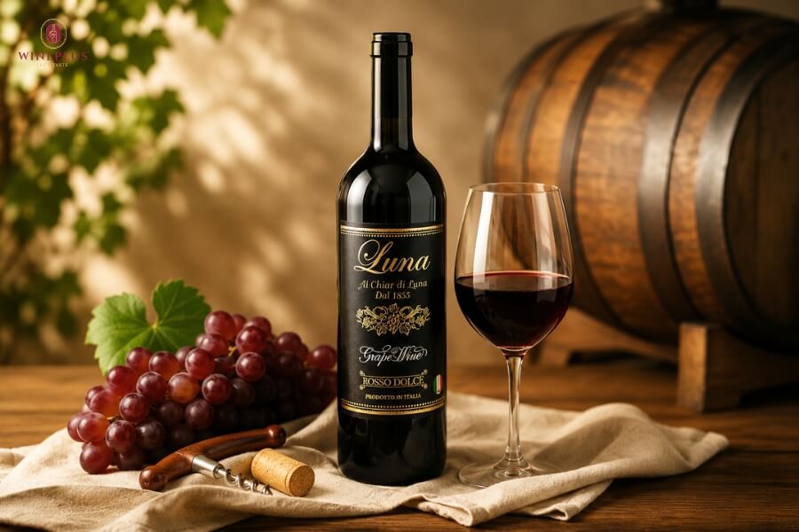 Top 15+ rượu vang đỏ ngọt ngon & dễ uống cho mọi bữa tiệc 2026 4 luna-rosso-dolce