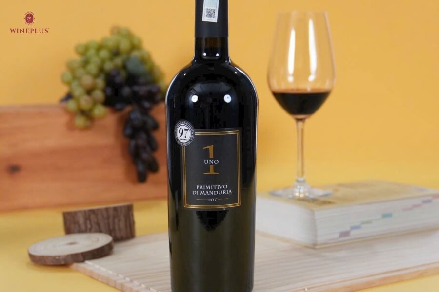 Dry wine là gì? Đặc điểm, lợi ích, TOP 6+ chai vang khô nổi bật 2026 7 ruou-vang-y-uno-di-manduria-primitivo